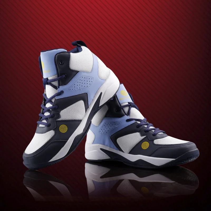 Bacca Bucci Blue Wager Premium Basketball Shoes for Men | Best Price UAE